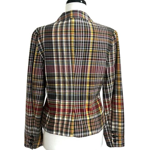 Vintage Tommy Hilfiger Y2K Plaid Blazer S Fitted  Academia School Prep Preppy - Picture 4 of 15